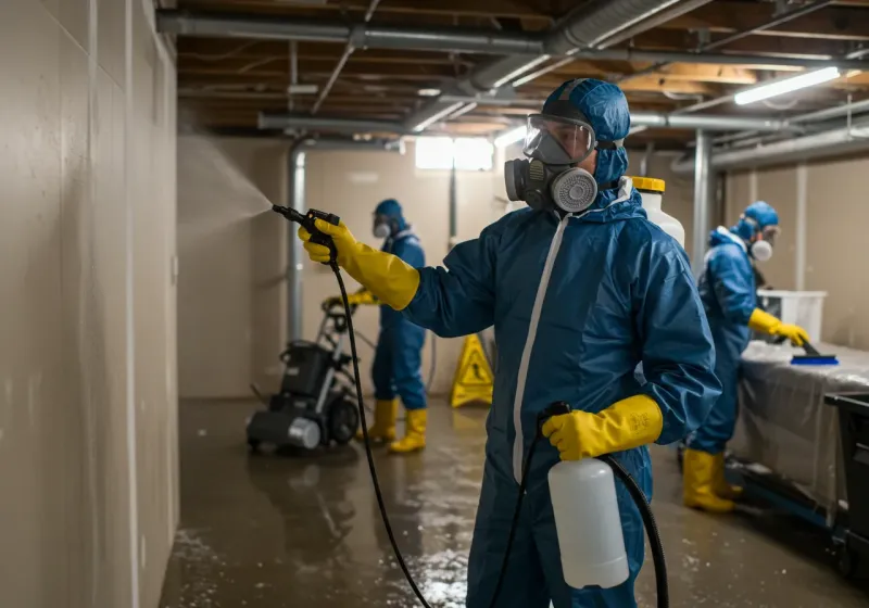 Basement Sanitization and Antimicrobial Treatment process in Cordova, AL